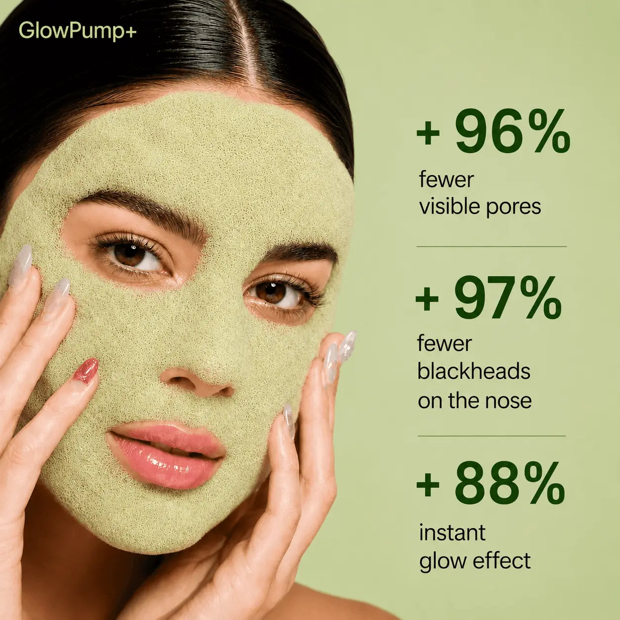 GlowPump™ Reset your pores in 5 minutes.